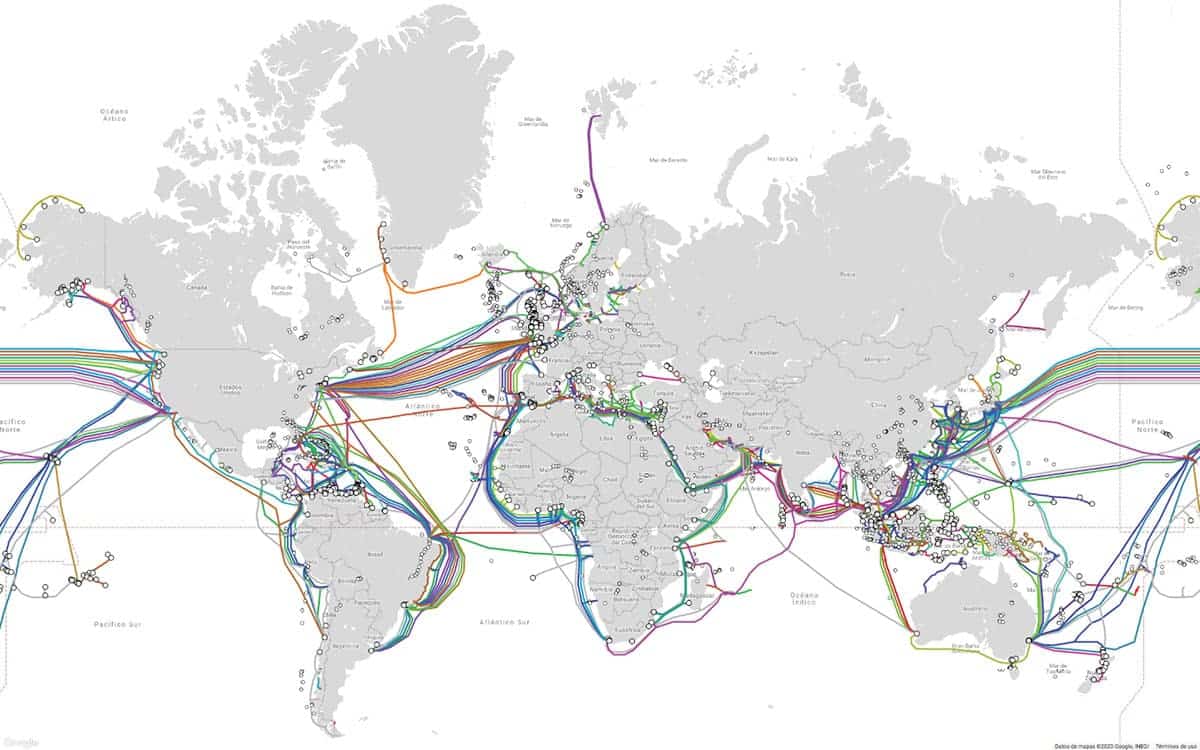 submarine cable map from nyc to london